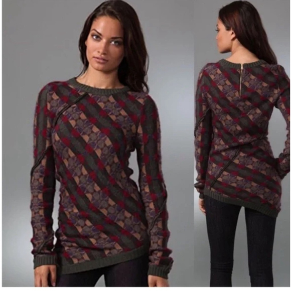 Marc By Marc Jacobs Sweaters - Marc by Marc Jacobs Elliot Asymmetrical Cypress Sweater wool blend